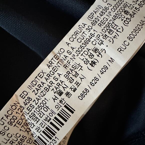 ZARA | Women's Full Zip Retro Jacket NEW Size Medium Blue Petrol Varsity Track - Picture 9 of 14